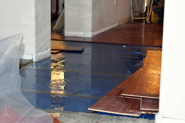 Professional Water Damage Restoration technician working in Waterford, NY